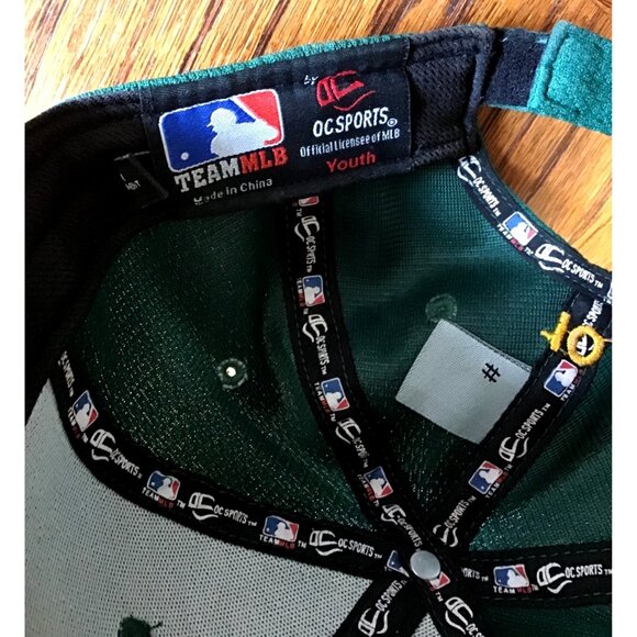 NEW ERA 9FIFTY -ATHLETICS YOUTH BASEBALL HAT BLUE ADJUSTABLE BACK - Picture 7 of 7